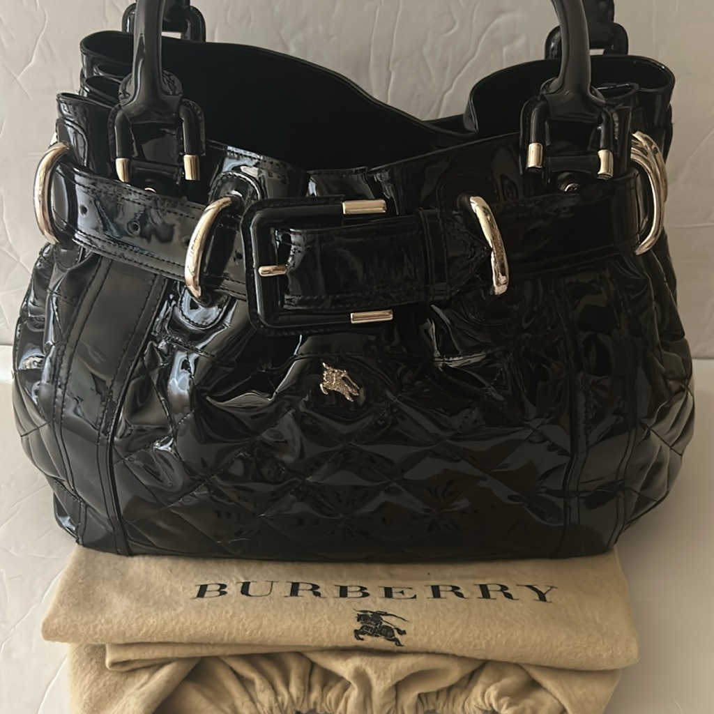 Authentic Burberry Patent Satchel